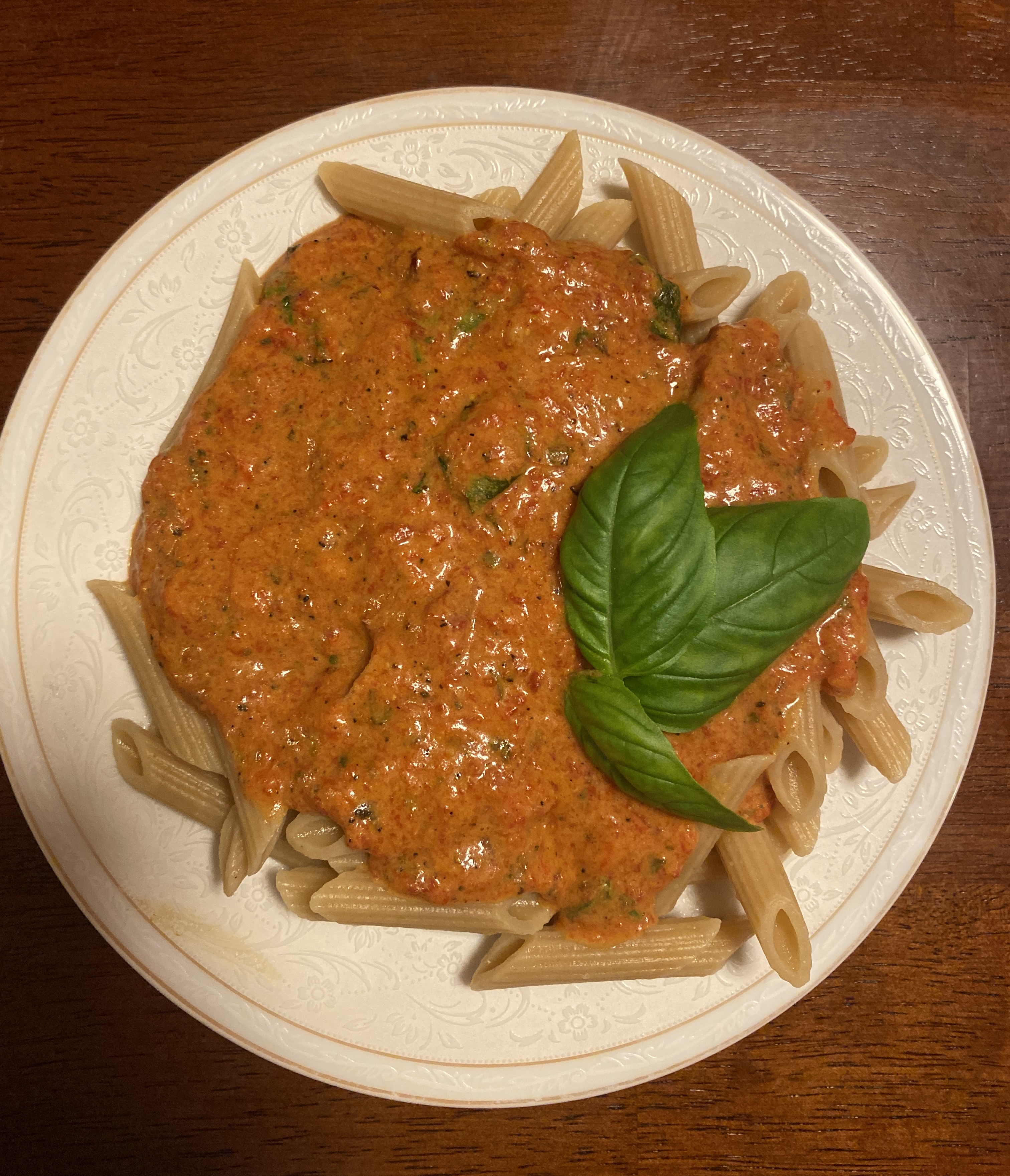 Easy Vegan Red Pepper Pasta