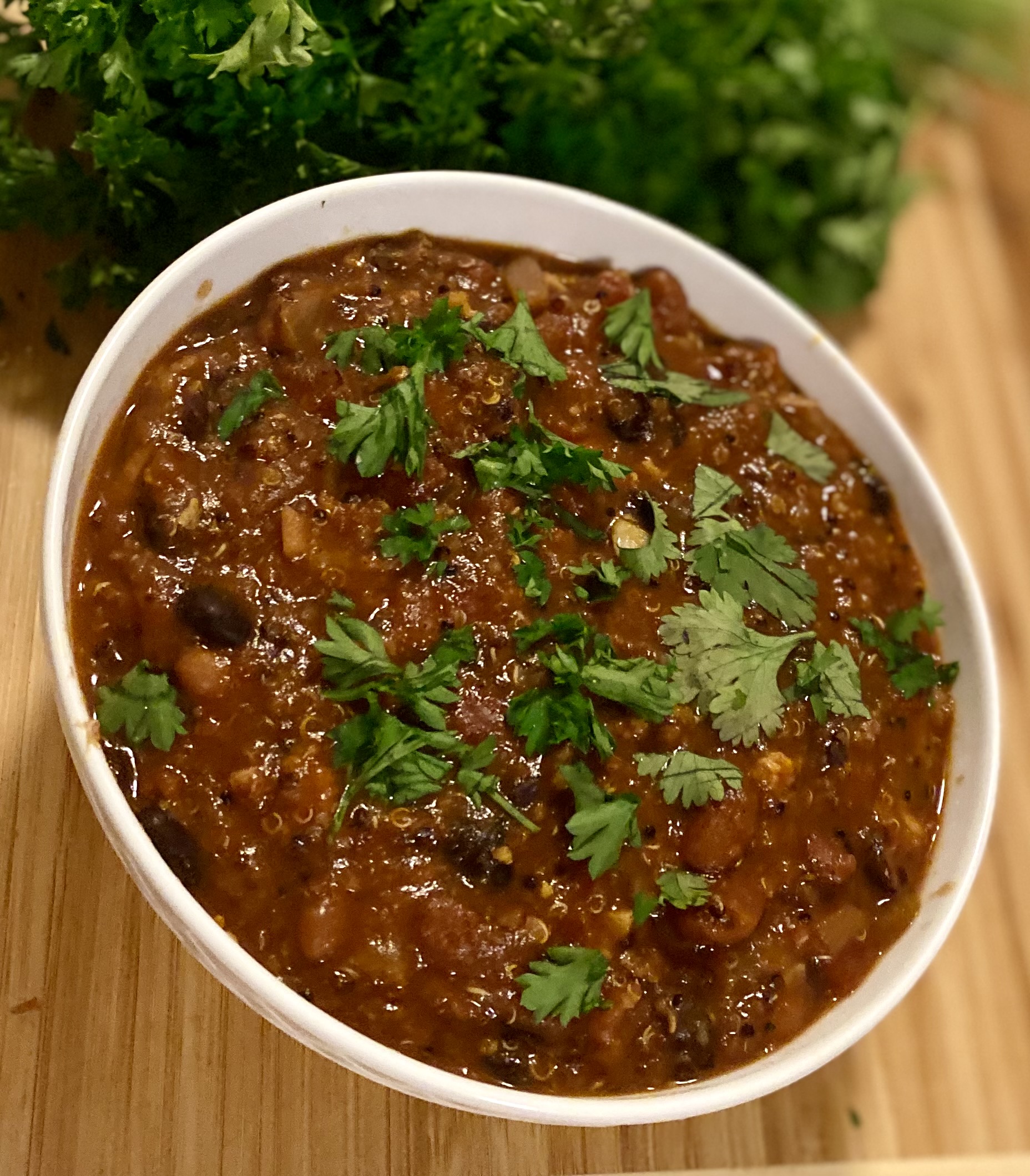 My Favorite Healthy Hearty Vegan Chili