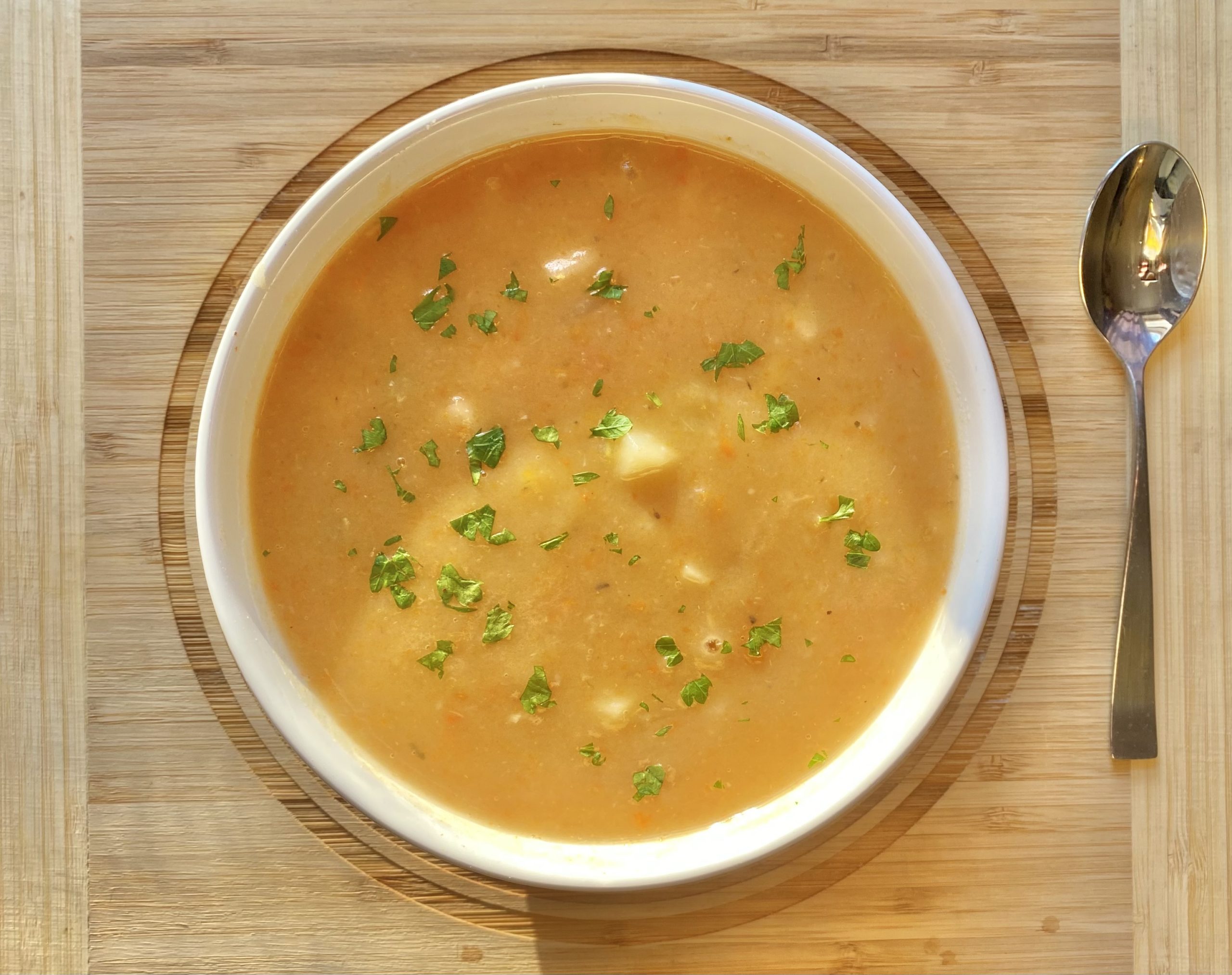 Healthy Vegan German Potato Salad Soup