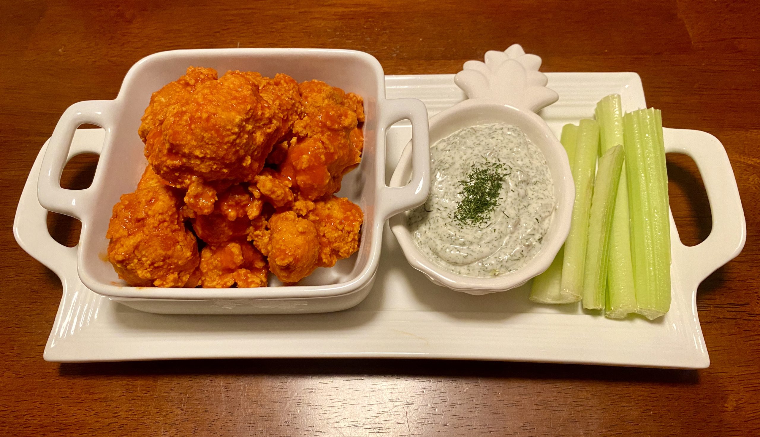 Vegan Cauliflower Buffalo Wings