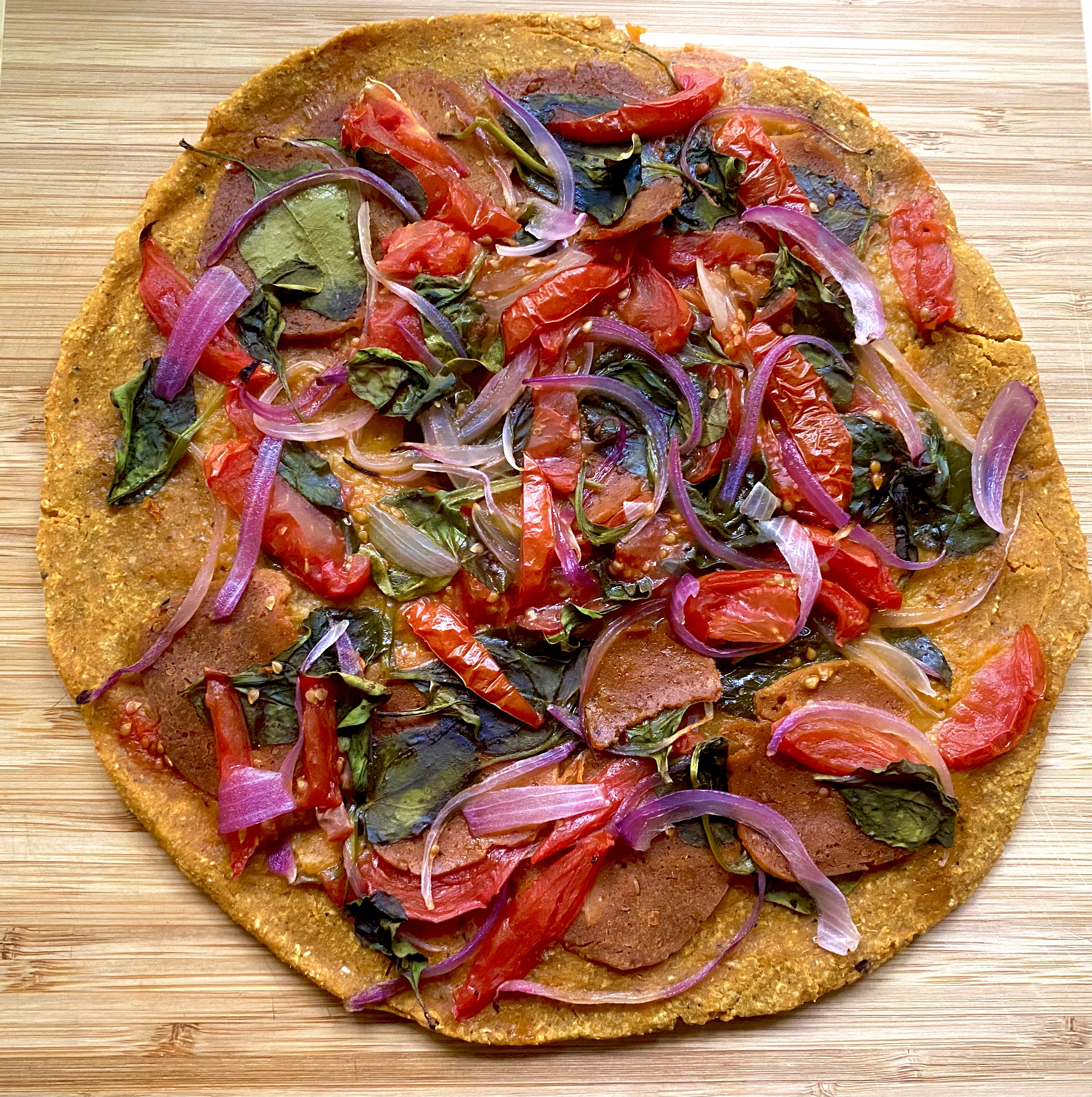 6 Ingredient Gluten Free Vegan Sweet Potato Pizza Crust