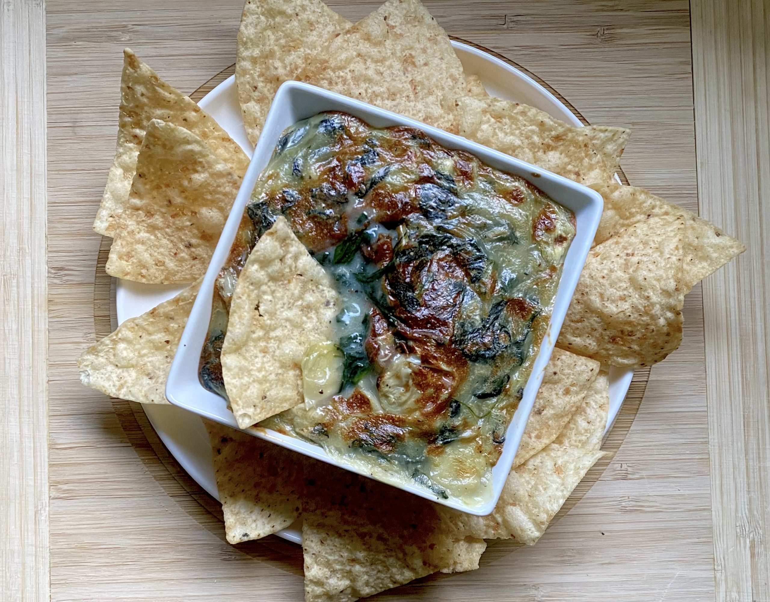 Healthy Vegan Nut-Free Spinach & Artichoke Dip