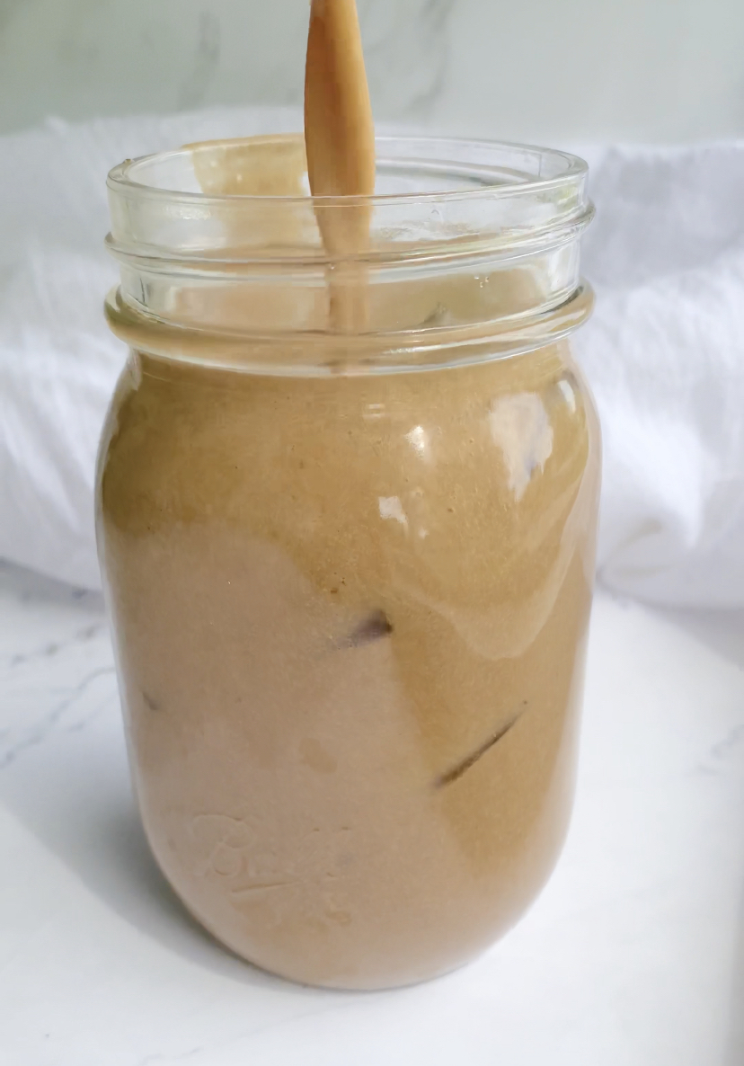 Creamy Banana Oat Iced Latte