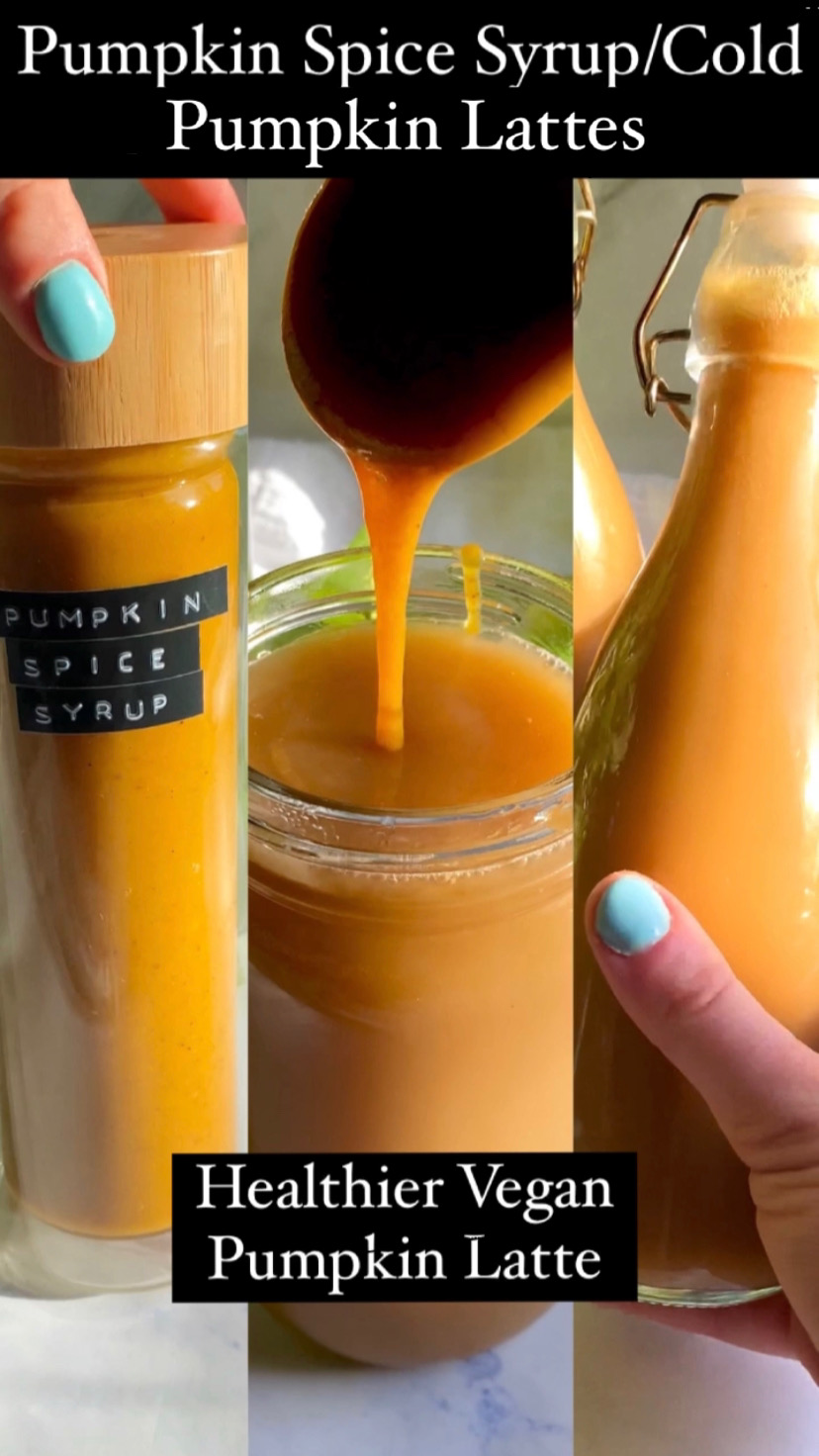 Healthy Vegan Pumpkin Syrup for lattes (Sugar-Free)