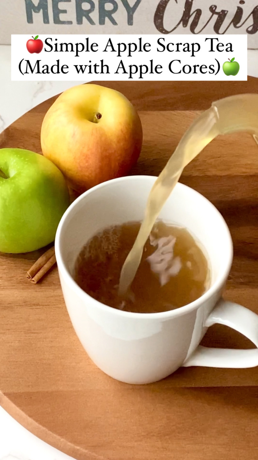 Simple Apple Scrap Tea Recipe (Made with Apple Cores)